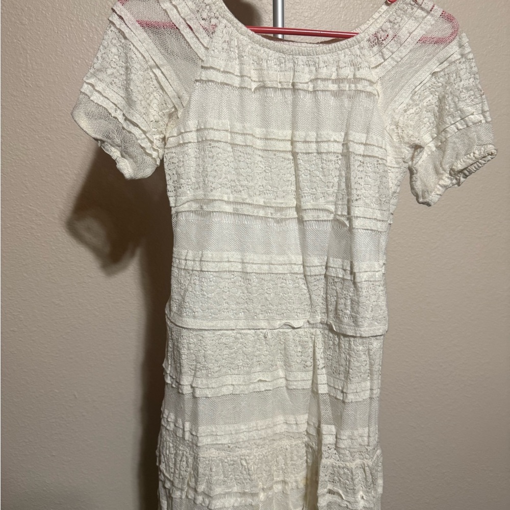My Michelle Cream Textured Mini‎ Dress